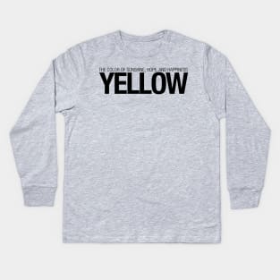 Yellow feeling Kids Long Sleeve T-Shirt